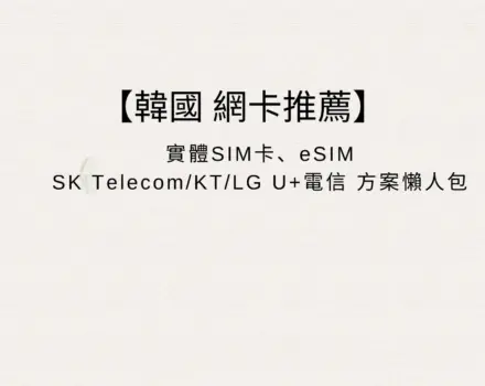 【韓國網卡推薦】2026 韓國上網 SIM 卡 & eSIM 選購懶人包｜實測分享